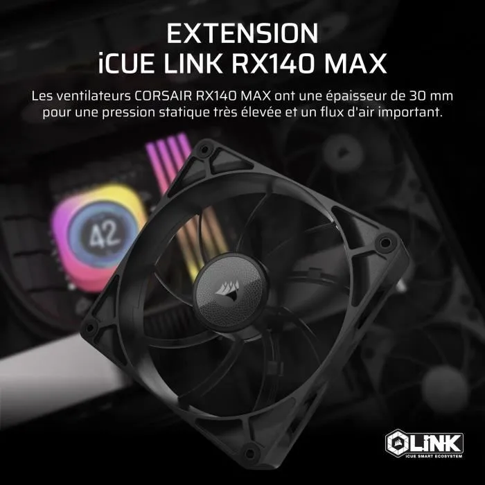 Corsair iCUE LINK RX140 Max Ventilador único CO-9051043-WW 1