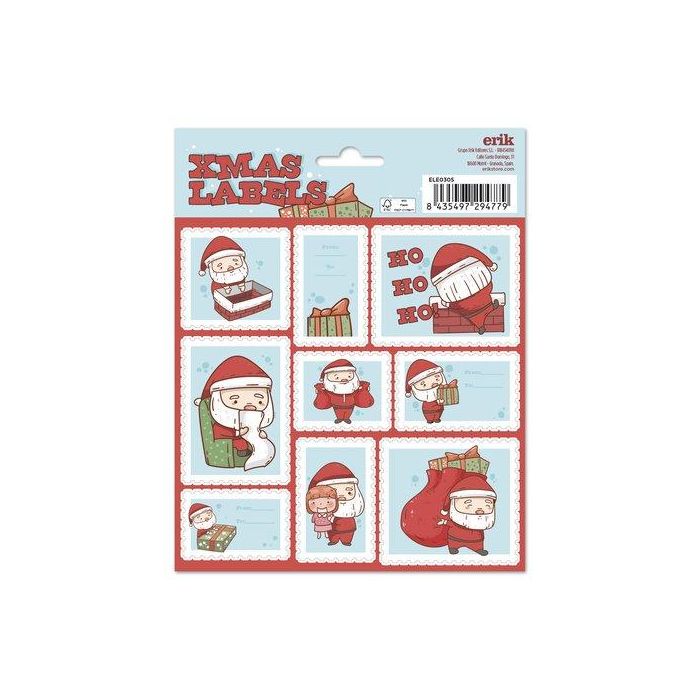 Etiquetas Regalo Bolsa Grupo Erik Navidad Navidad Santa Claus