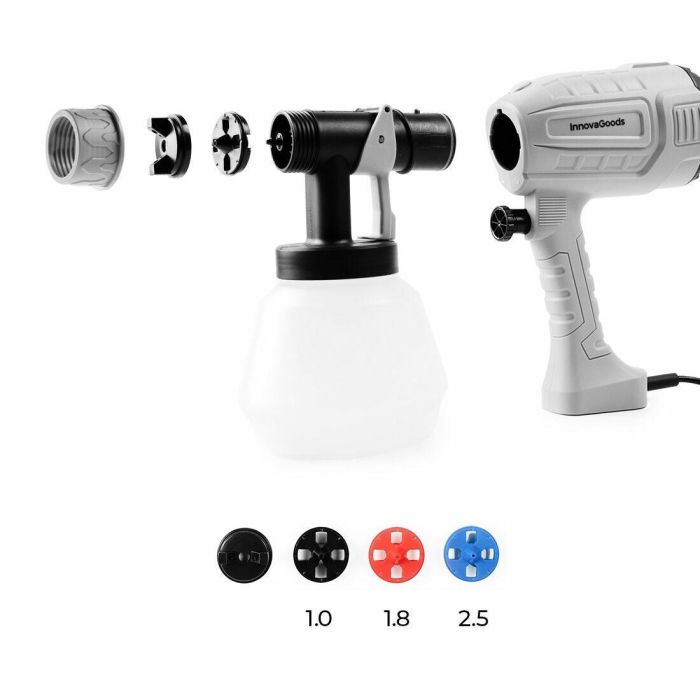 Pistola de Pintura Eléctrica Spraint InnovaGoods 1 L 500 W 4 Pistola de Pintura Eléctrica Spraint InnovaGoods 1 L 500 W 4