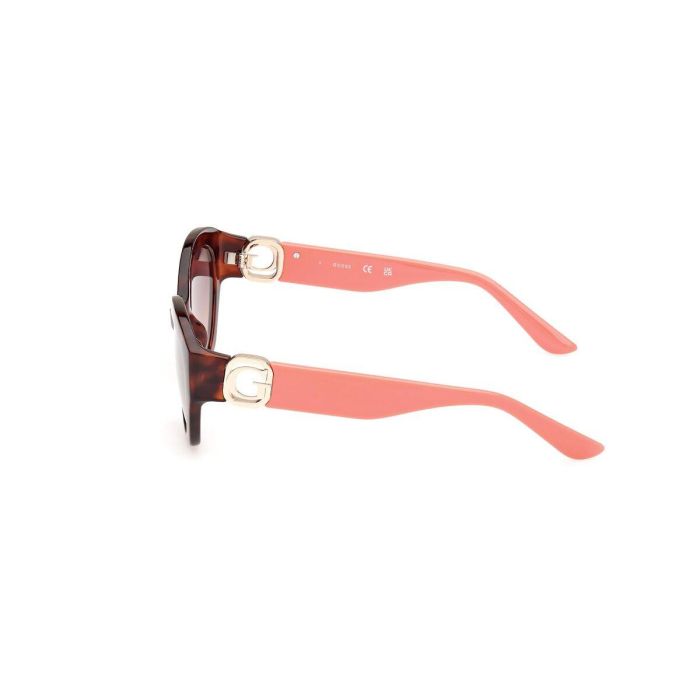 GUESS GU00104 52F Gafas de Sol Mujer Redondas Montura Habana Oscuro Cristal Marrón Degradado 56mm 3