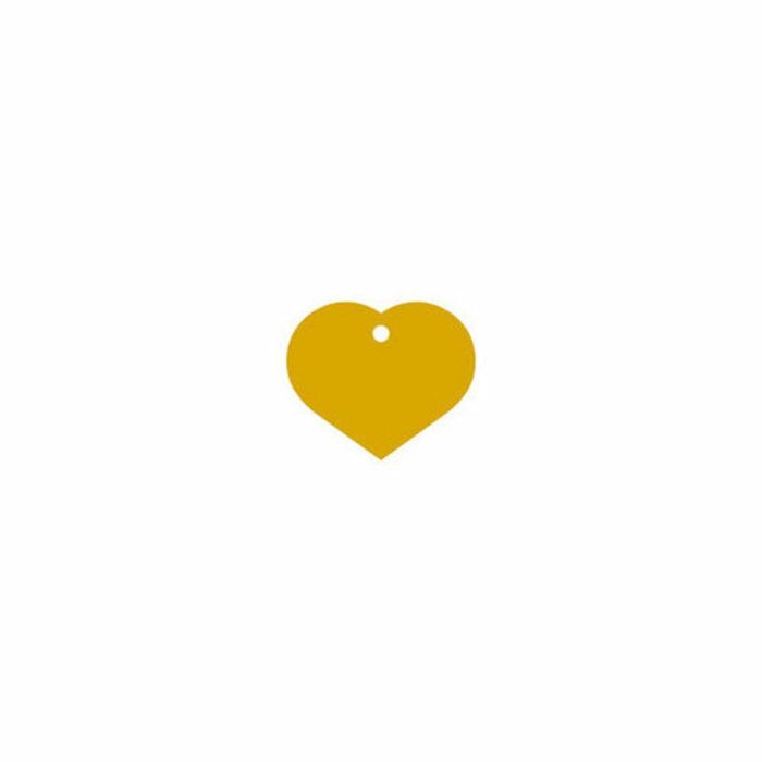 Placa identificativa Imarc Heart Amarillo Dorado 1