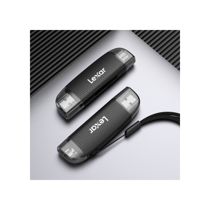 Lexar Dual Slot Usb-A/C Microsd Card Usb 3.1 Reader, Supports Microsd And Sd Cards Lexar Dual Slot Usb-A/C Microsd Card Usb 3.1 Reader, Supports Microsd And Sd Cards
