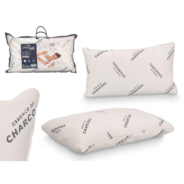 Giftdecor Almohada de Descanso con Relleno de Copos Viscoelásticos y Funda de Carbono y Poliéster Blanca 40x70 cm (6 Unidades) Giftdecor Almohada de Descanso con Relleno de Copos Viscoelásticos y Funda de Carbono y Poliéster Blanca 40x70 cm (6 Unidades)