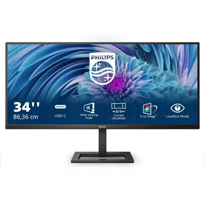 Philips 346E2LAE/00 Monitor 34" WQHD (3440x1440) VA 1ms 100Hz 21:9 HDMI DP USB-C Altavoces Negro 0 Philips 346E2LAE/00 Monitor 34" WQHD (3440x1440) VA 1ms 100Hz 21:9 HDMI DP USB-C Altavoces Negro 0