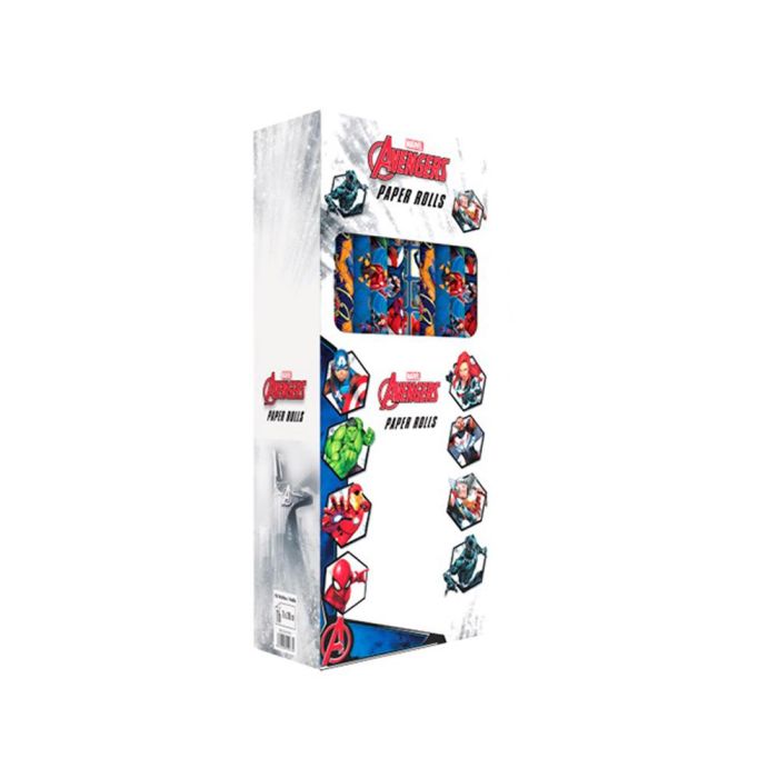 Papel De Regalo Basika Marvel Rollo Ancho 70 cm Longitud 2 Mt Diseños Surtidos 50 unidades 1