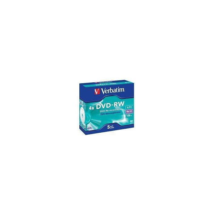 VERBATIM DVD-RW 4.7Gb 4x (Pack 5 unidades) VERBATIM DVD-RW 4.7Gb 4x (Pack 5 unidades)