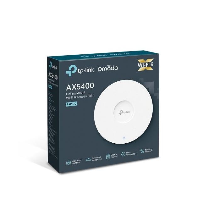 TP-Link EAP670 punto de acceso inalámbrico 5400 Mbit/s Blanco Energía sobre Ethernet (PoE) 5 TP-Link EAP670 punto de acceso inalámbrico 5400 Mbit/s Blanco Energía sobre Ethernet (PoE) 5