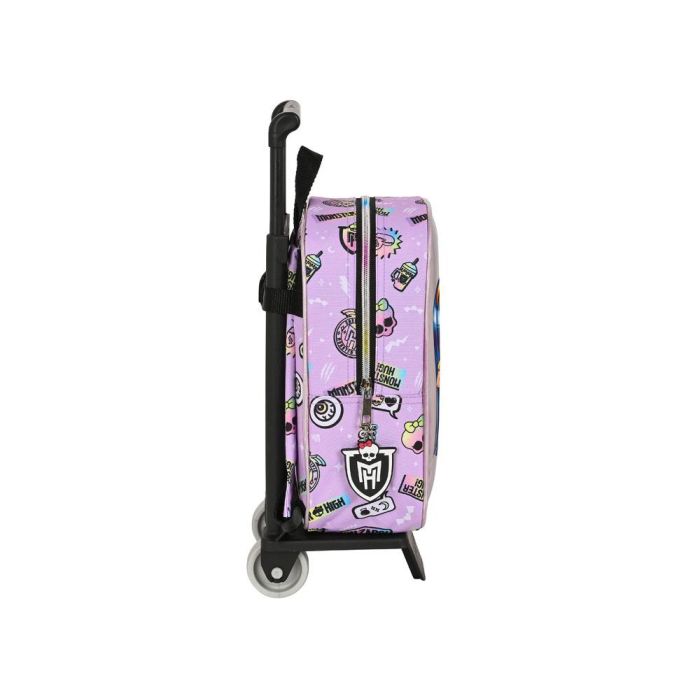 Mochila Escolar con Ruedas Monster High Best boos Lila 22 x 27 x 10 cm 2