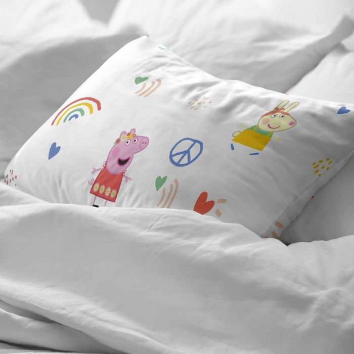 Funda de almohada Peppa Pig Peace Multicolor 40x60cm 1