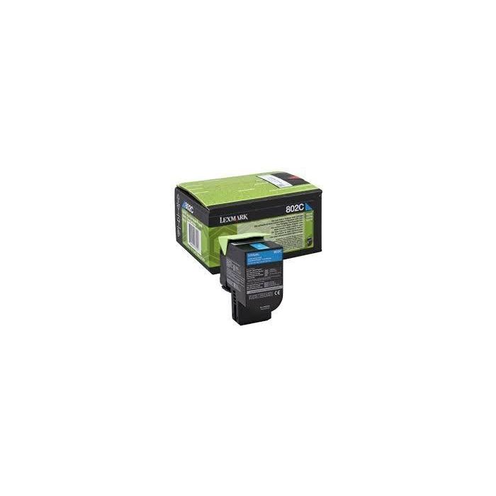 Lexmark 802C Toner Retornable Cian 1K Lexmark 802C Toner Retornable Cian 1K