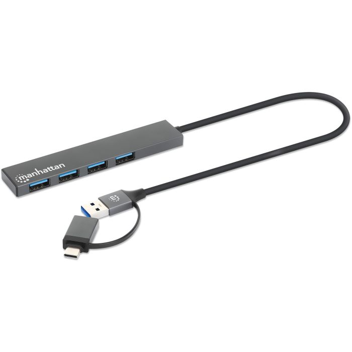 MANHATTAN Kombo-Hub 4Port USB 3.0 Typ-C/Typ-A 4xUSB-A Buchse 1