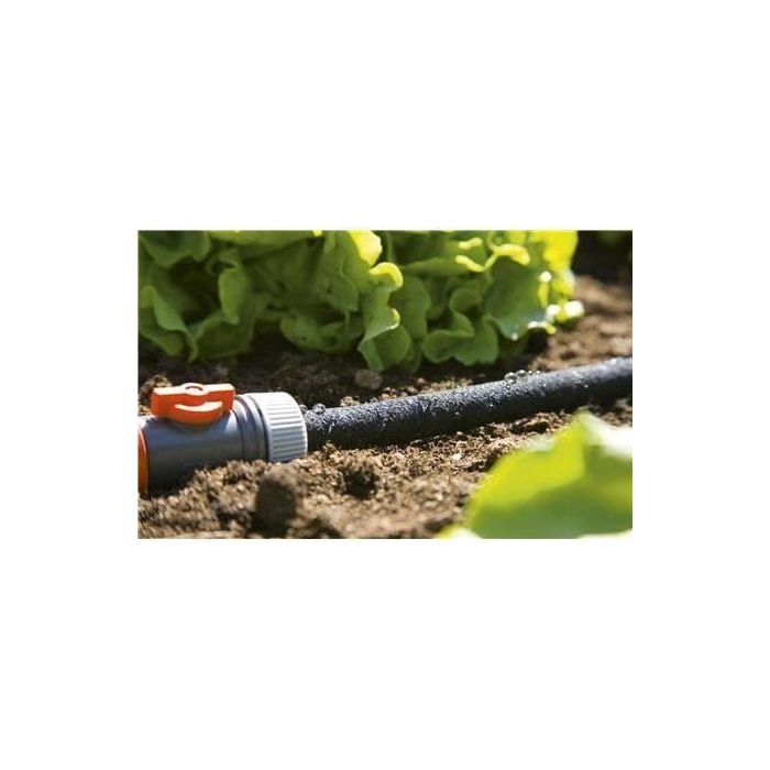 Gardena Manguera Microporosa 15m con Regulador Caudal y Conexión Aquastop 3