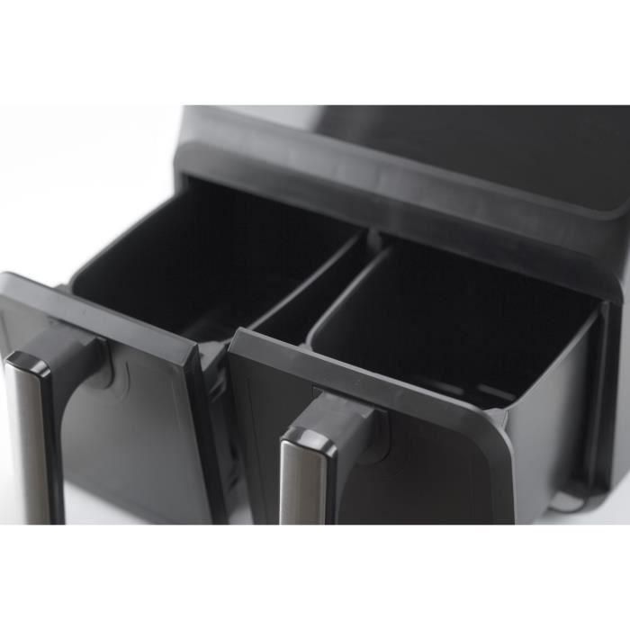 Jocca 2097 Freidora de Aire Doble Sin Aceite, Air Fryer con Dos Cestas Independientes 4L+4L, 8L Total, Cocción Saludable y Rápida 5 Jocca 2097 Freidora de Aire Doble Sin Aceite, Air Fryer con Dos Cestas Independientes 4L+4L, 8L Total, Cocción Saludable y Rápida 5