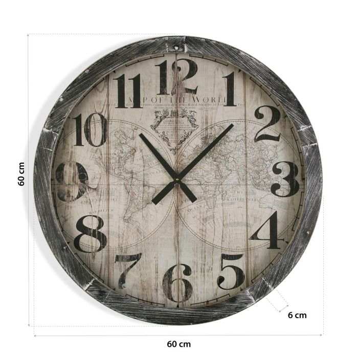 Reloj Pared Map World 76,5Cm Versa 5 Reloj Pared Map World 76,5Cm Versa 5