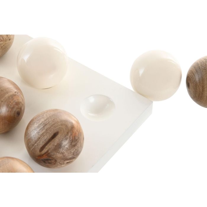 Juego Moderno DKD Home Decor Marron Blanco 10 x 20 x 20 cm Set de 2 (2 Unidades) 1 Juego Moderno DKD Home Decor Marron Blanco 10 x 20 x 20 cm Set de 2 (2 Unidades) 1