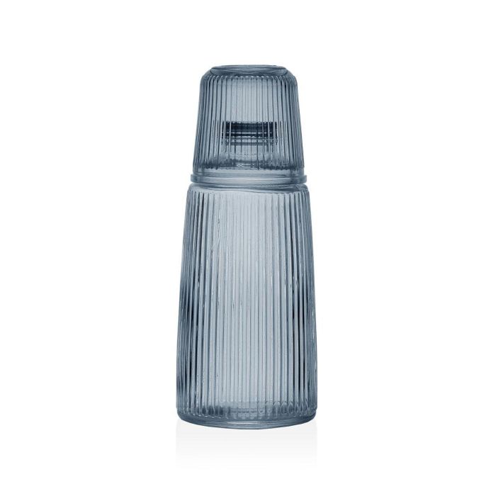 Botella de Agua Versa Azul Vidrio Aluminio 10,3 x 26 x 10,3 cm 1 Botella de Agua Versa Azul Vidrio Aluminio 10,3 x 26 x 10,3 cm 1