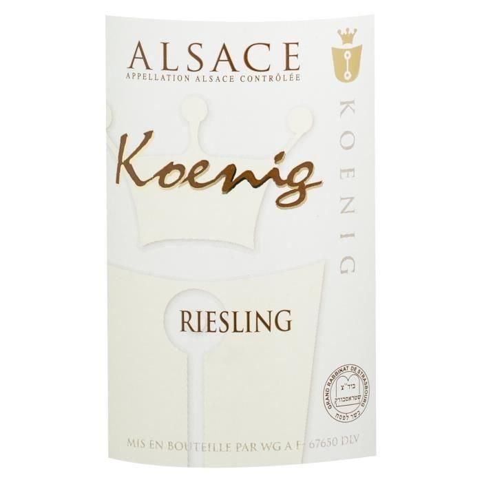 Koenig 2017 Riesling - Vino blanco de Alsacia Cascher 1