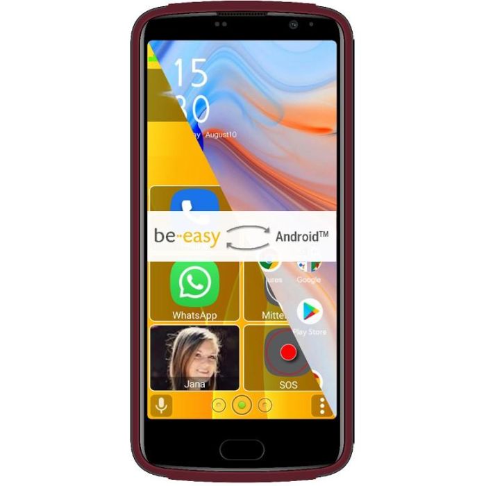 Bea-fon M7 Lite 4G Senior Smartphone rojo