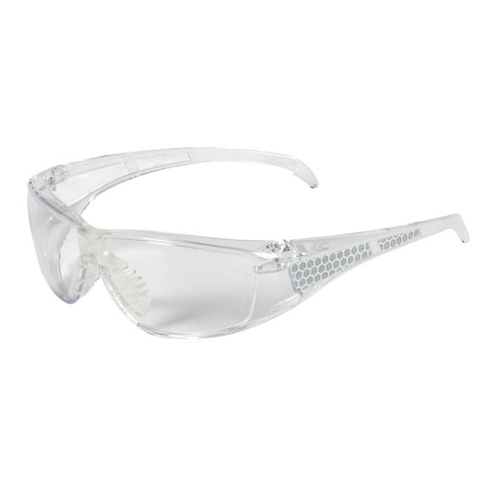 Cofra Gafas de Protección Hexagon Glare, Lente Policarbonato Incoloro, Antirrayado, Antiempañante, Norma EN166, EN170