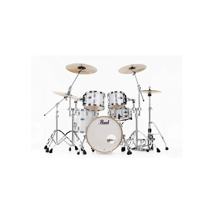 Pearl Batería Profesional 2014Bx/1007T/1208T/1414F - Cascos de Arce Maple White Marine Pearl 5