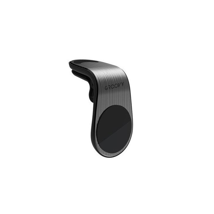 Groovy Soporte Magnético Universal para Coche, para Smartphones, Color Gris Oscuro