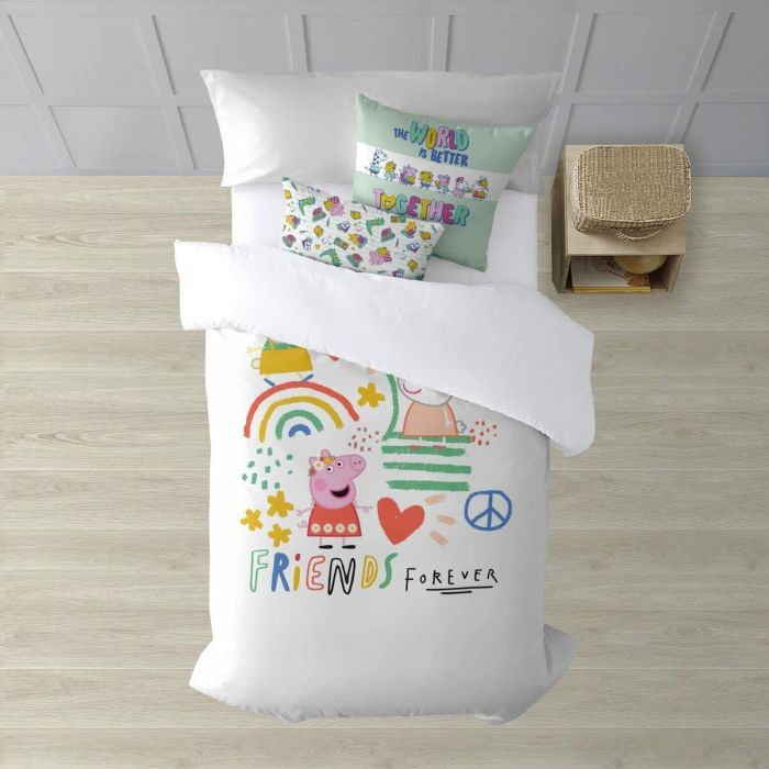 Funda Nórdica Peppa Pig Together Multicolor 175 Hilos 140 x 200 cm 4 Funda Nórdica Peppa Pig Together Multicolor 175 Hilos 140 x 200 cm 4