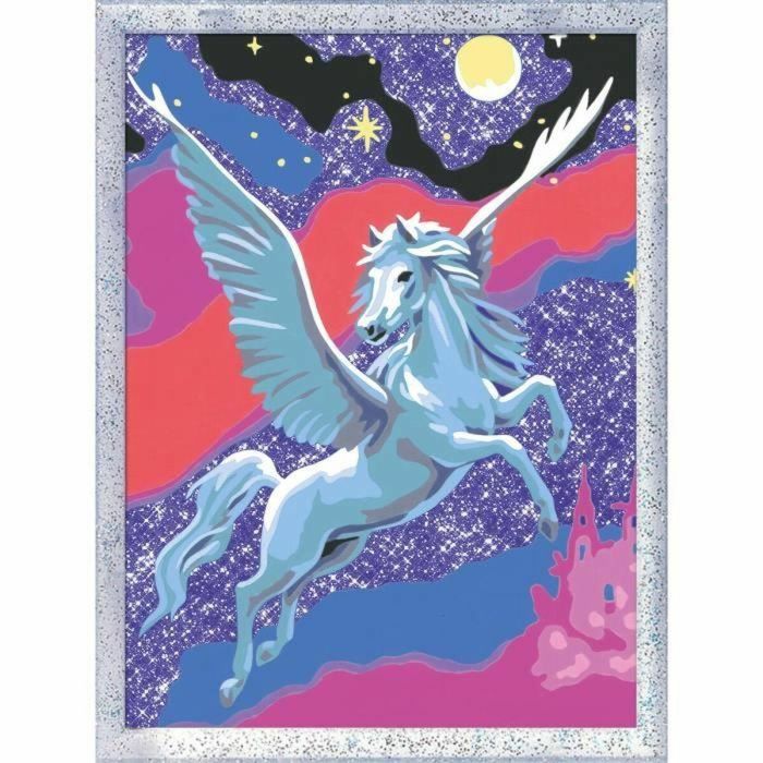 CreArt Kids Pegaso Brillante de 18 x 24 cm, Kit de pintura por números, Arte por números, Edades 7+, 25830, Ravensburger 2 CreArt Kids Pegaso Brillante de 18 x 24 cm, Kit de pintura por números, Arte por números, Edades 7+, 25830, Ravensburger 2