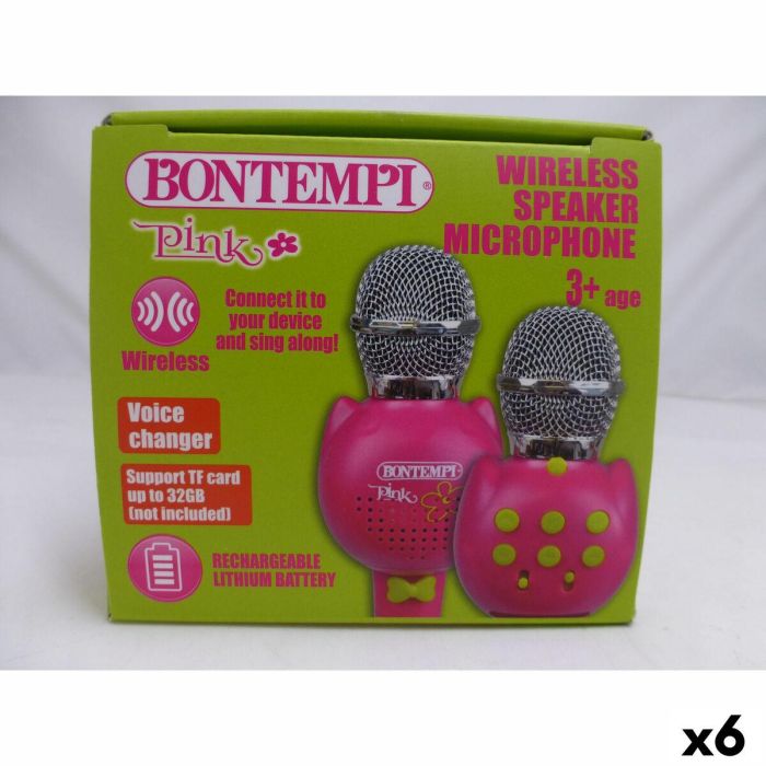 Micrófono Karaoke Bontempi 6 Unidades 7 Micrófono Karaoke Bontempi 6 Unidades 7