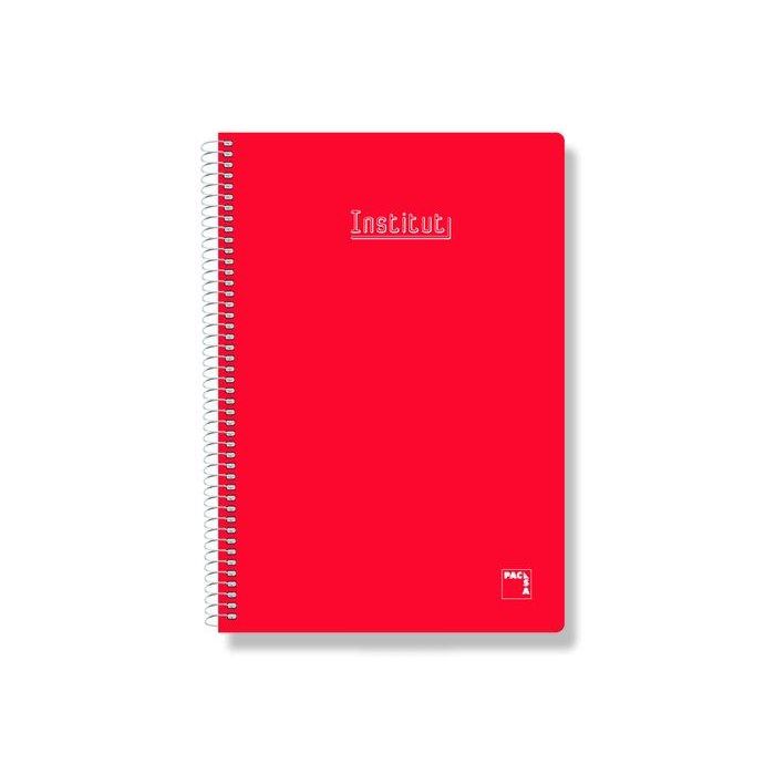 Bloc Pacsa Xtra Tapa Extra Fº 80H Milimetrado 60G. Rojo (Set de 5)