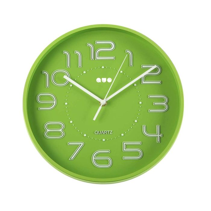 Reloj de Pared Versa Verde Plástico 3,7 x 30 x 30 cm