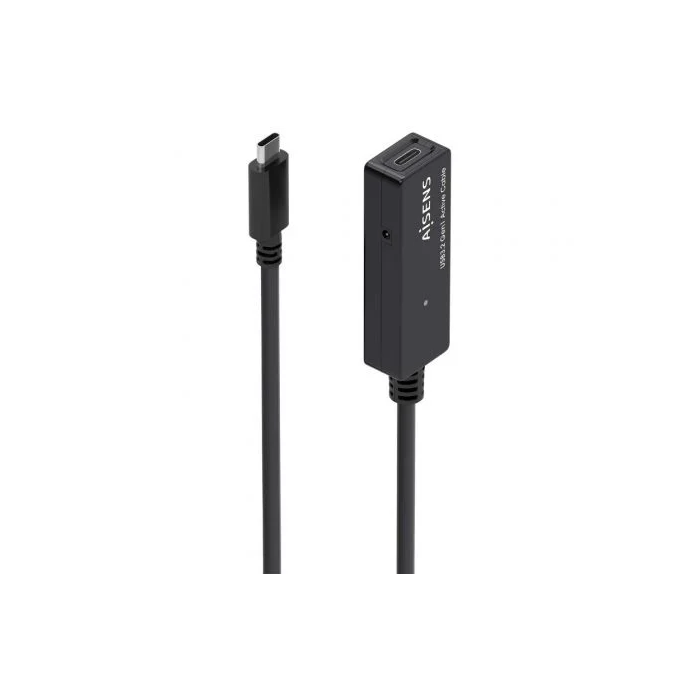 AISENS - CABLE USB 3.2 Gen1x1 PROLONGADOR CON AMPLIFICADOR, USB-C/M-USB-C/H, NEGRO, 10M