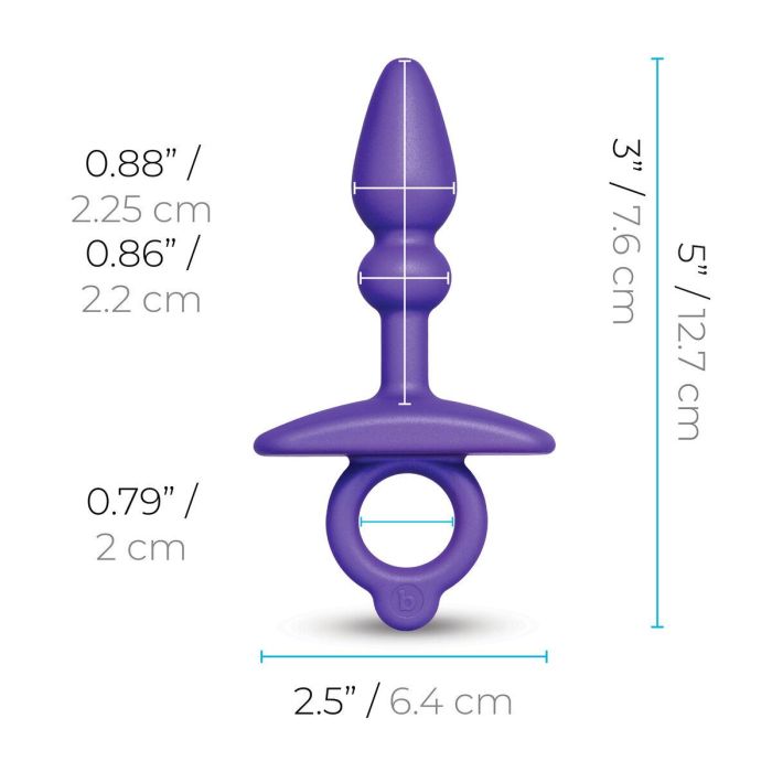 Plug Anal B-Vibe Morado (7,6 cm) 5 Plug Anal B-Vibe Morado (7,6 cm) 5