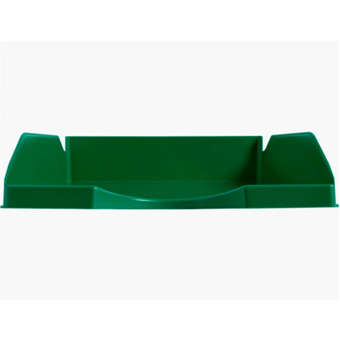Q-connect Bandeja para Sobremesa Plástico Verde Opaco 240x70x340 mm 1