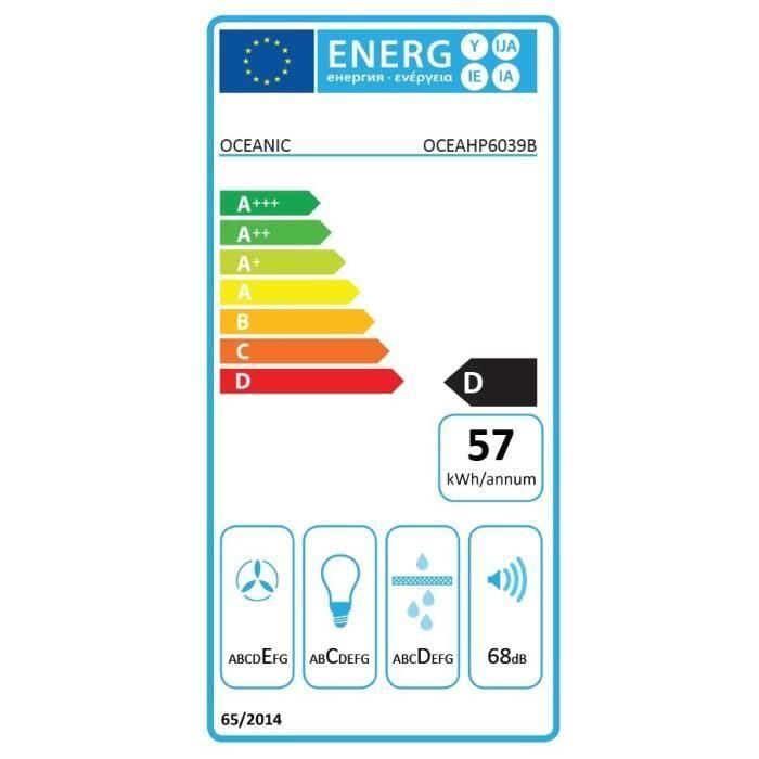 OCEANIC OCEAHP6039B campana piramidal - 60 cm 3