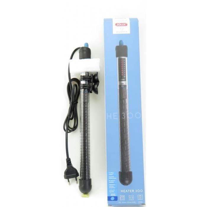 Zolux Calentador de acuario 300W, ideal para tanques de 200-300 litros, 36cm, termostato con temperatura ajustable y luz indicadora 3 Zolux Calentador de acuario 300W, ideal para tanques de 200-300 litros, 36cm, termostato con temperatura ajustable y luz indicadora 3