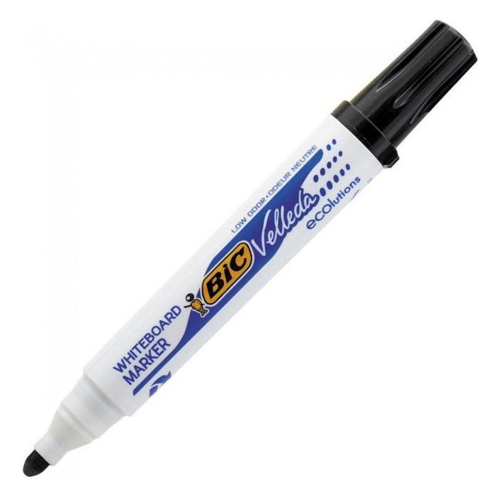 Velleda Marcador Pizarra Blanca Ecolutions 1701 Punta Redonda Negro Caja 12 Ud Velleda Marcador Pizarra Blanca Ecolutions 1701 Punta Redonda Negro Caja 12 Ud