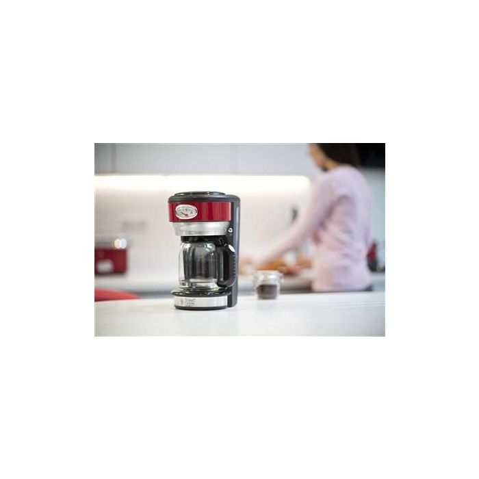 Cafetera De Goteo Retro Ribbon Rojo RUSSELL HOBBS 21700-56 2