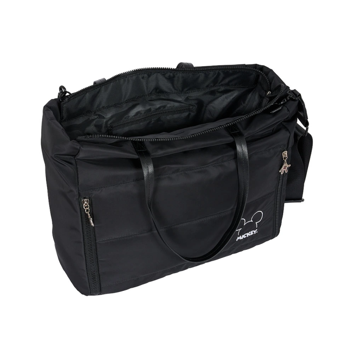 Bolso Mickey Mouse Clubhouse Teen Mood Negro 40 x 31 x 17 cm Acolchado 1
