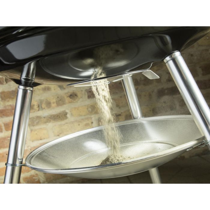Weber Compact Kettle Barbacoa de Carbón Ø47 cm, para 6 personas, cuerpo acero esmaltado, rejilla de cocción cromada, Color Negro 2