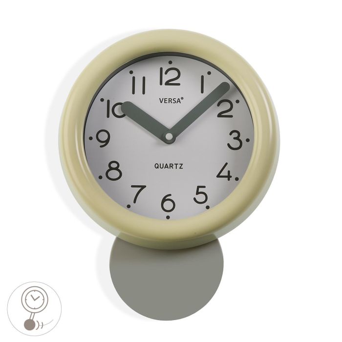 Reloj Cocina Beige 19.5 Cm Versa (2 Unidades) Reloj Cocina Beige 19.5 Cm Versa (2 Unidades)