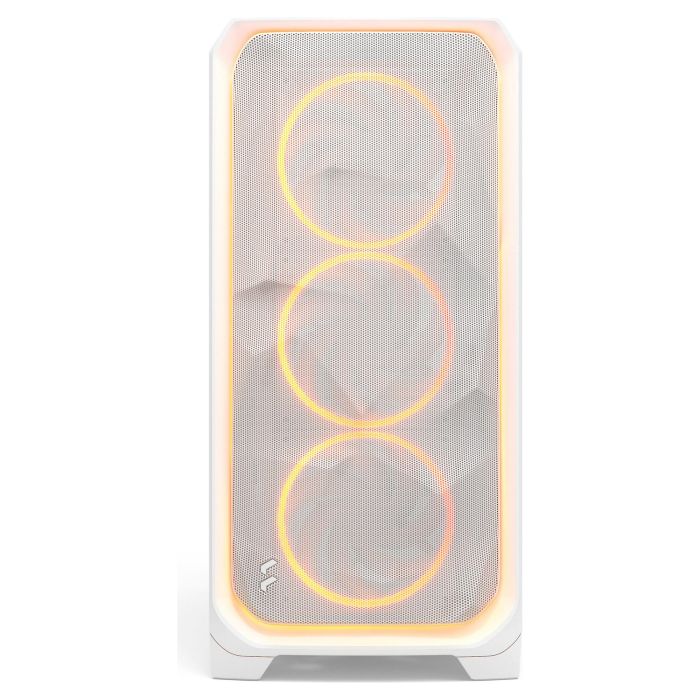 Fractal Design Meshify 3 XL Ambience Pro RGB White TG Light Tint - Caja de PC Blanca con Panel de Vidrio Templado e Iluminación