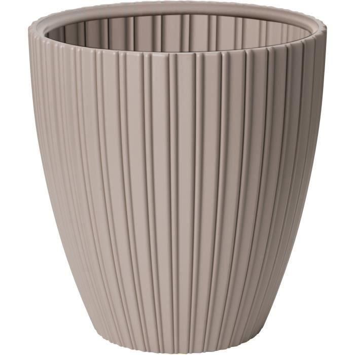 Garden Id GAR5410527161811 Maceta Fancy Taupe 40 x 42 cm para jardín, balcones o interiores Garden Id GAR5410527161811 Maceta Fancy Taupe 40 x 42 cm para jardín, balcones o interiores