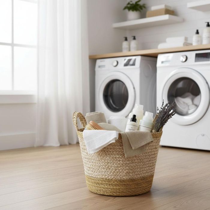 Inde Cesta Cónica Seagrass con Asas 30 cm 9 Inde Cesta Cónica Seagrass con Asas 30 cm 9