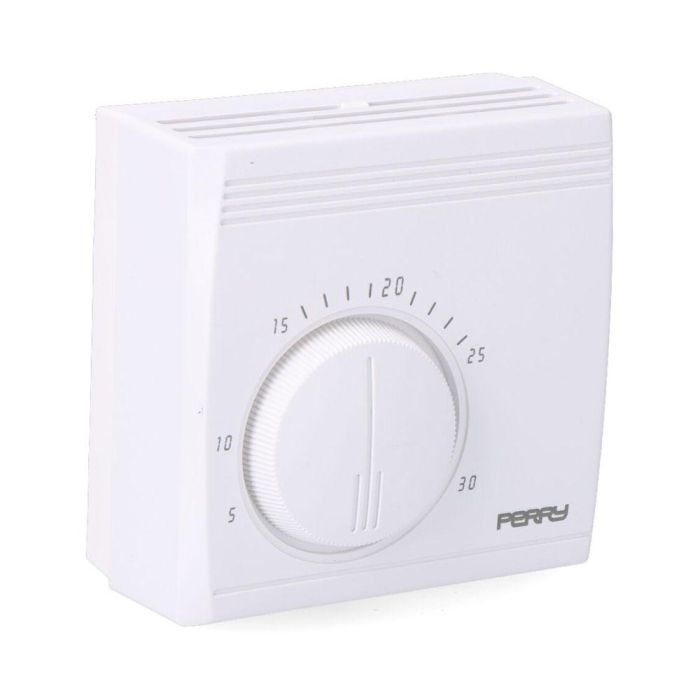 Perry Termostato Analógico Serie Teg Blanco Sin Luz Piloto - 230V 0 Perry Termostato Analógico Serie Teg Blanco Sin Luz Piloto - 230V 0