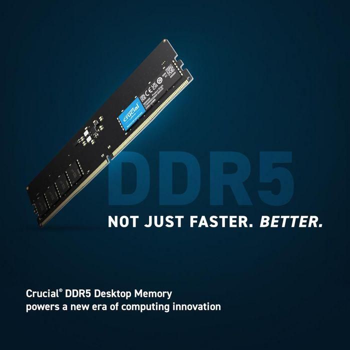 Crucial Memoria RAM DDR5 8GB 5600MHz UDIMM CL46 1.1V para Ordenador Crucial Memoria RAM DDR5 8GB 5600MHz UDIMM CL46 1.1V para Ordenador