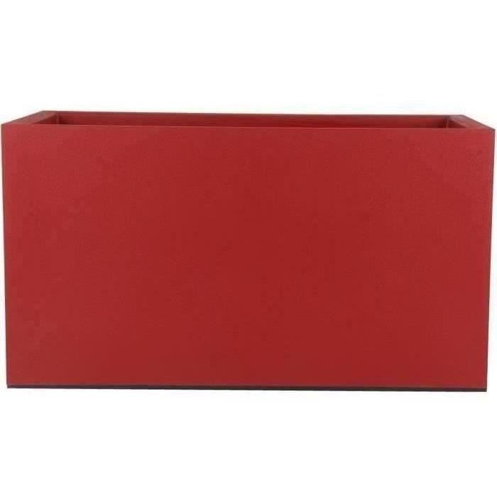 Bin de flores de granito - 60x30 cm - rojo Bin de flores de granito - 60x30 cm - rojo