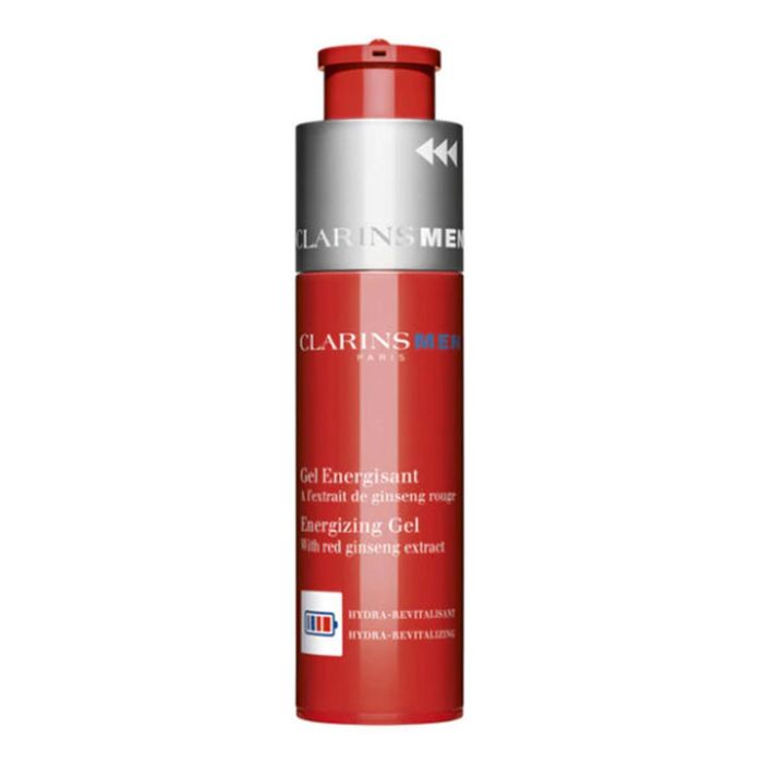 Clarins Men Gel Energizante 50 mL - Hidratante y Revitalizante Antifatiga con Ginseng para Piel Cansada, Todo Tipo de Piel Clarins Men Gel Energizante 50 mL - Hidratante y Revitalizante Antifatiga con Ginseng para Piel Cansada, Todo Tipo de Piel