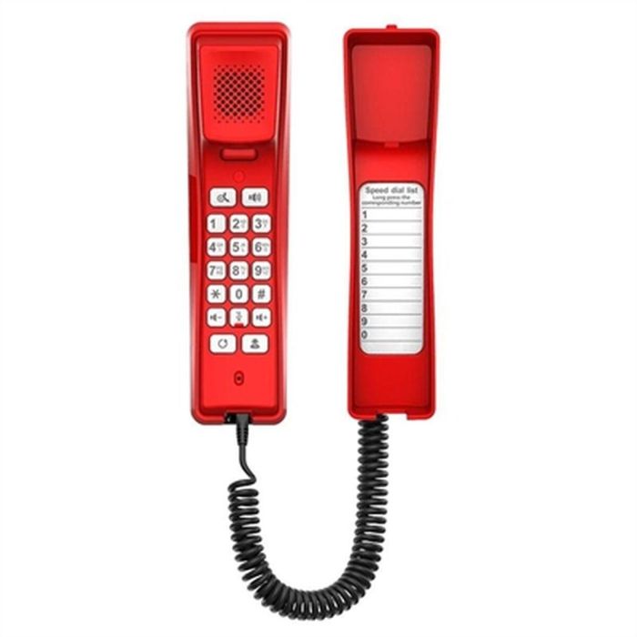 Teléfono Fijo Fanvil H2U Red Rojo