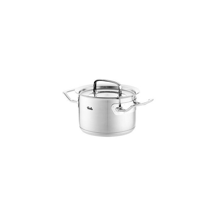 Fissler Profi Collection Cacerola 16 cm 2,1 L Acero Inoxidable con Tapa - 084-128-16-000 - Apta para Inducción, Gas y Lavavajillas