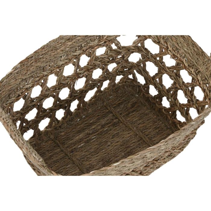 Cesta Tropical DKD Home Decor Natural 35 x 35 x 45 cm Set de 3 2 Cesta Tropical DKD Home Decor Natural 35 x 35 x 45 cm Set de 3 2